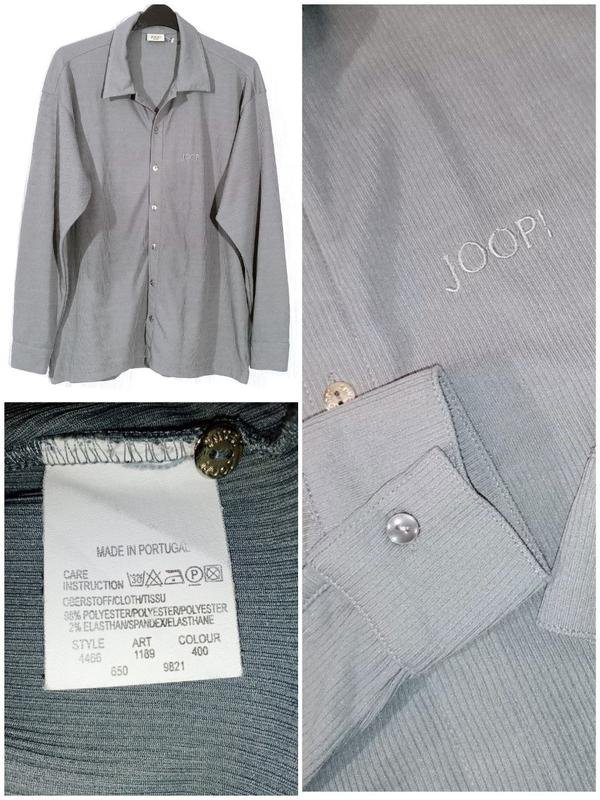 Homme JOOP! Chemise Grise Polyester 54
