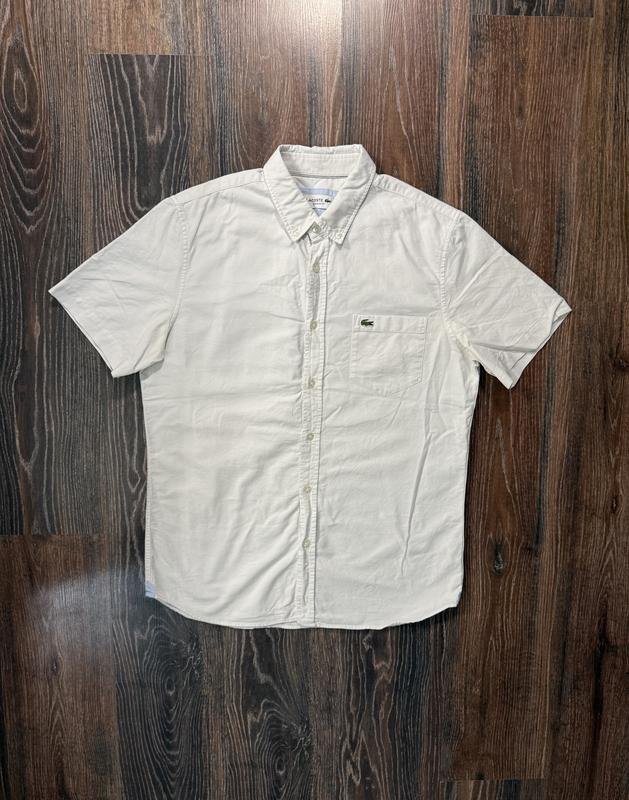 Homme Lacoste Chemise Blanche 38 / M / 46