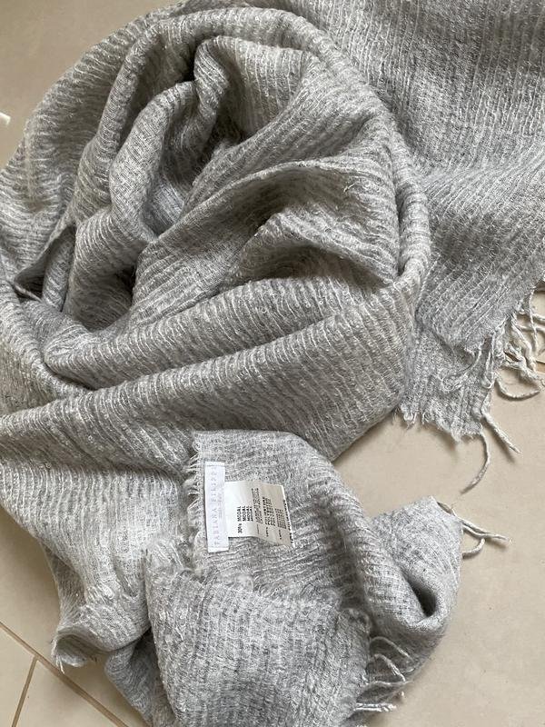 Women Fabiana Filippi Scarf Grey Wool 56x200