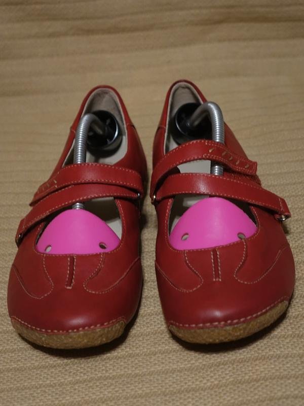 Damen Clarks Slipper Burgunder Leder 39