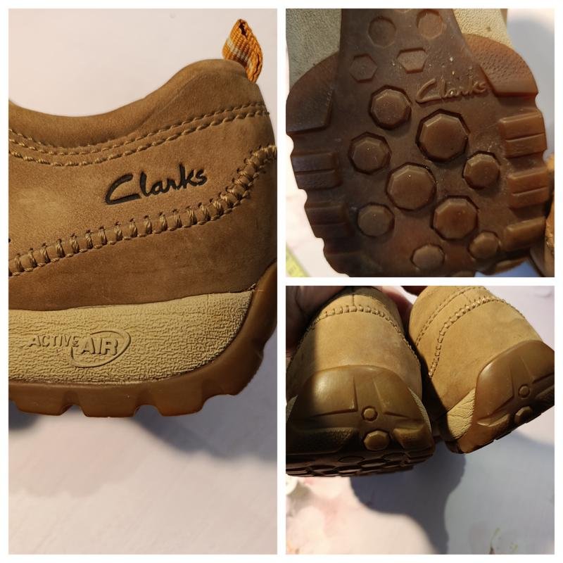 Men Clarks Boots Beige Leather 44.5