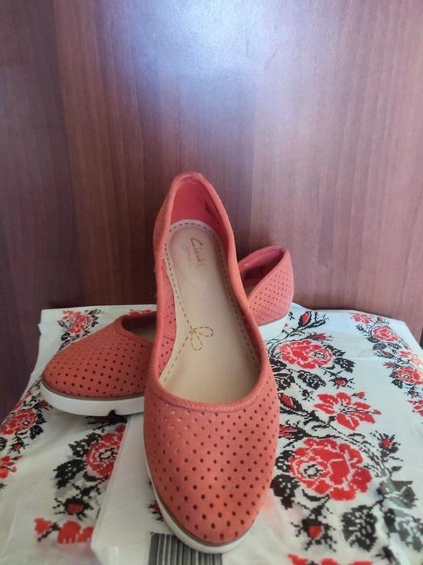 Donna Clarks Tacchi Corallo Nubuck 40