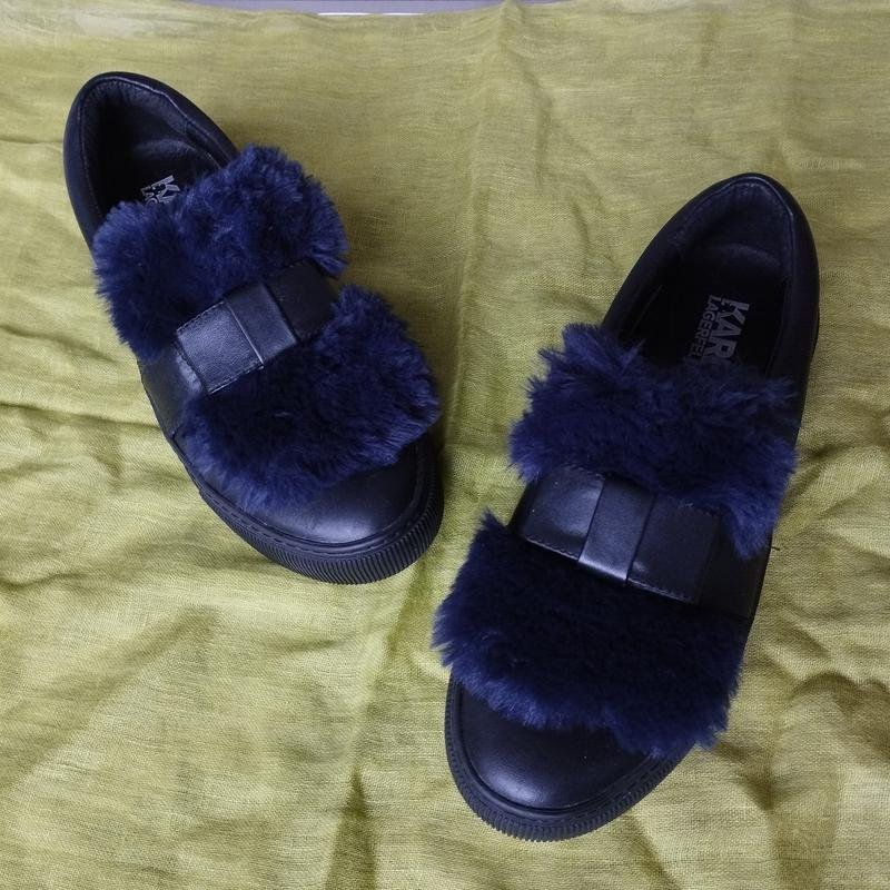 Femme Karl Lagerfeld Mocassins Noir Cuir 39
