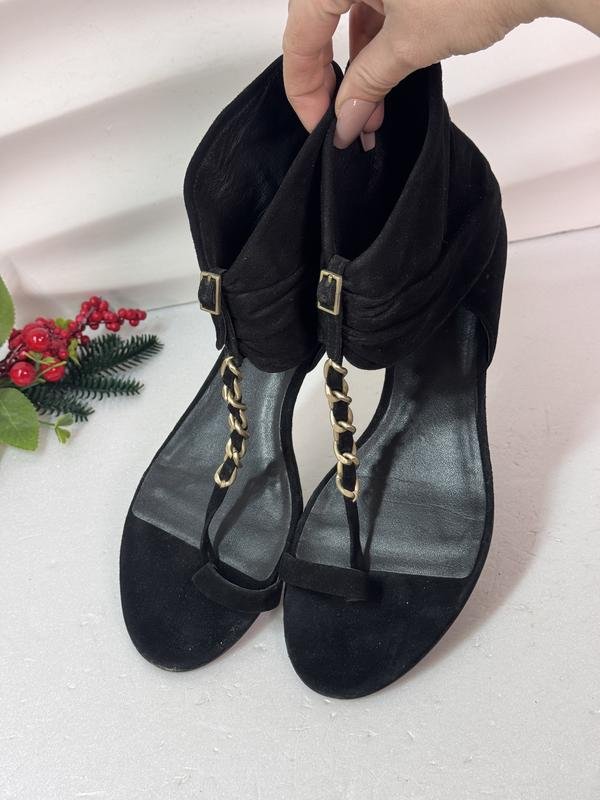 Donna Ash Sandali Nero Suede 40