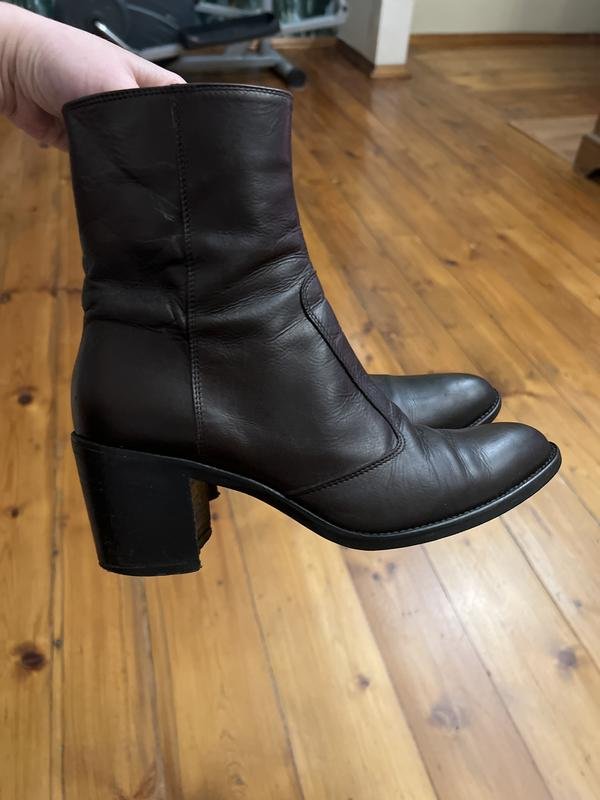 Damen Navyboot Stiefel Braun Leder 36