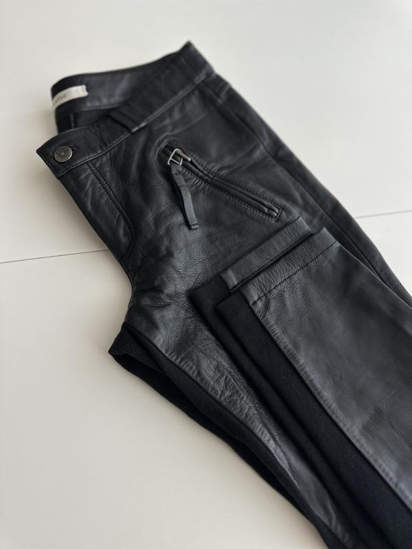 Женские Gestuz Штаны Чёрные Кожаные 36 / S / 44