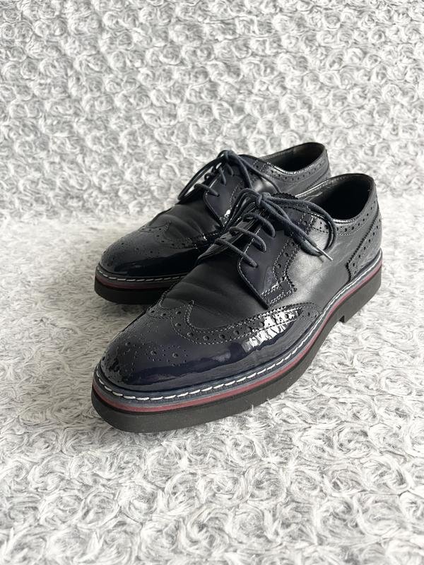 Damen Harmont & Blaine Oxford Marineblau Leder 41
