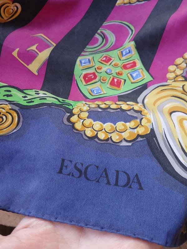 Damen Escada Schal Mehrfarbig Seide