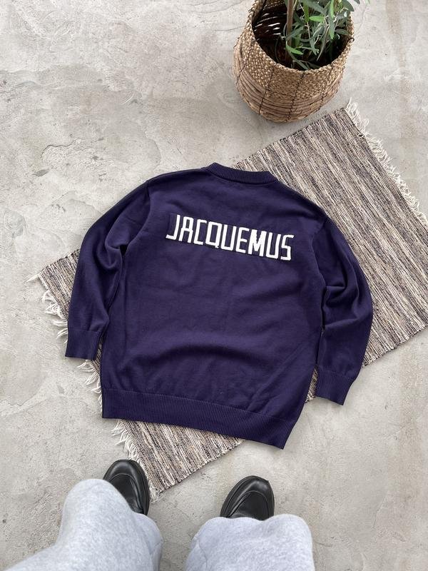 Damen Jacquemus Pullover Marineblau Polyester 40