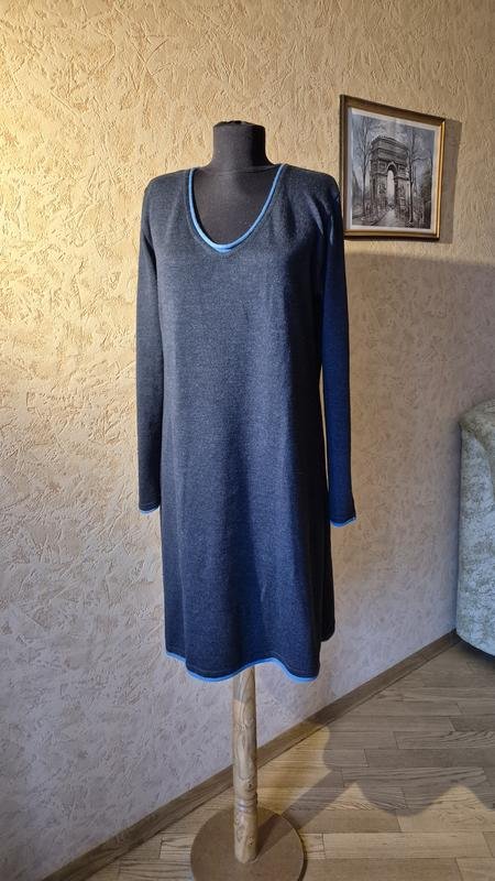 Женское Платье Серое Шерсть 42 / XL / 50