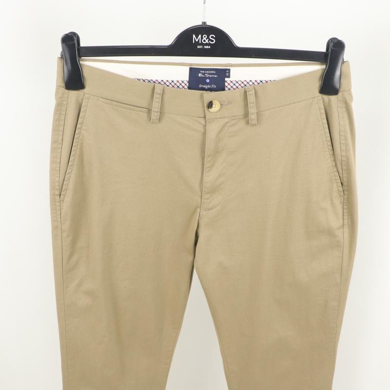 Homme Ben Sherman Pantalons Beige Coton 29 / S /