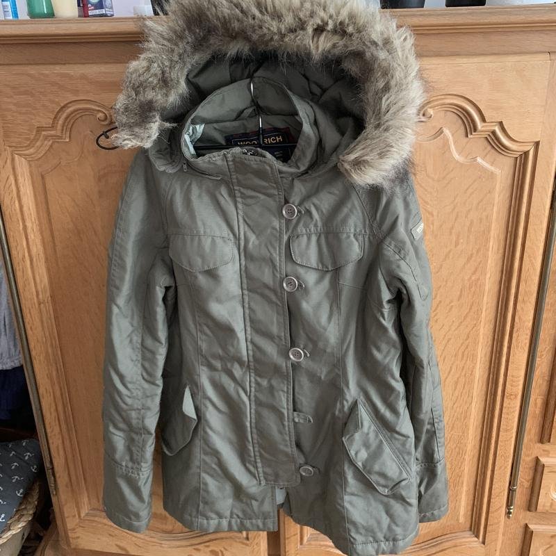 Women Woolrich Jacket Khaki 36 / S / 44