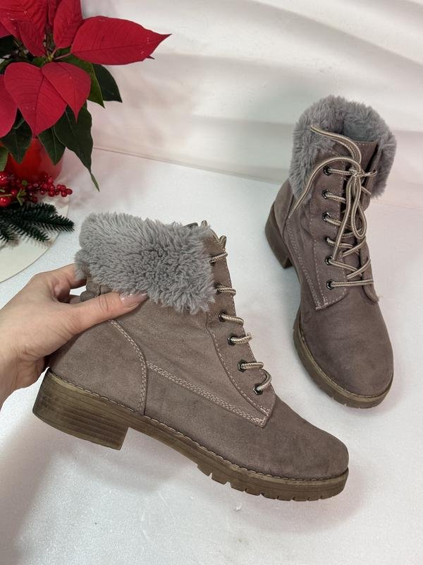 Женские Land Rover Ботинки Коричневый Мех 38