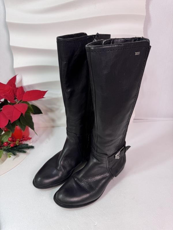 Женские Roberto Santi Сапоги Чёрные Кожа 37