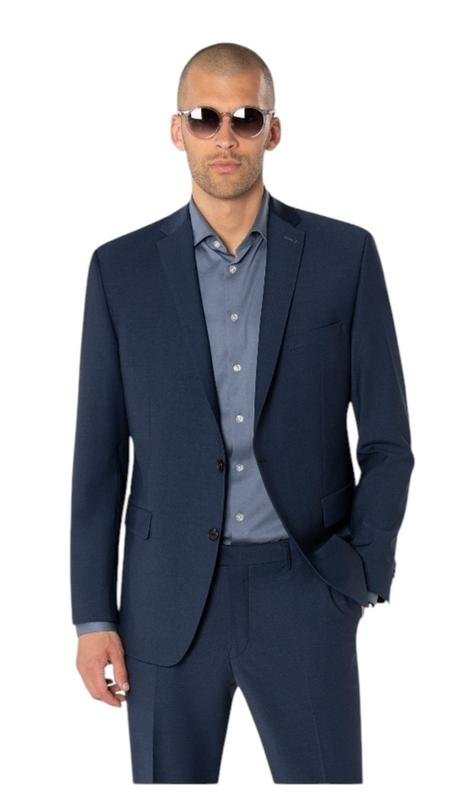 Men Benvenuto Blazer Navy Wool 3XL