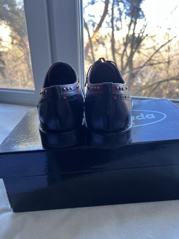 Femme Barracuda Oxford Noir Cuir 38