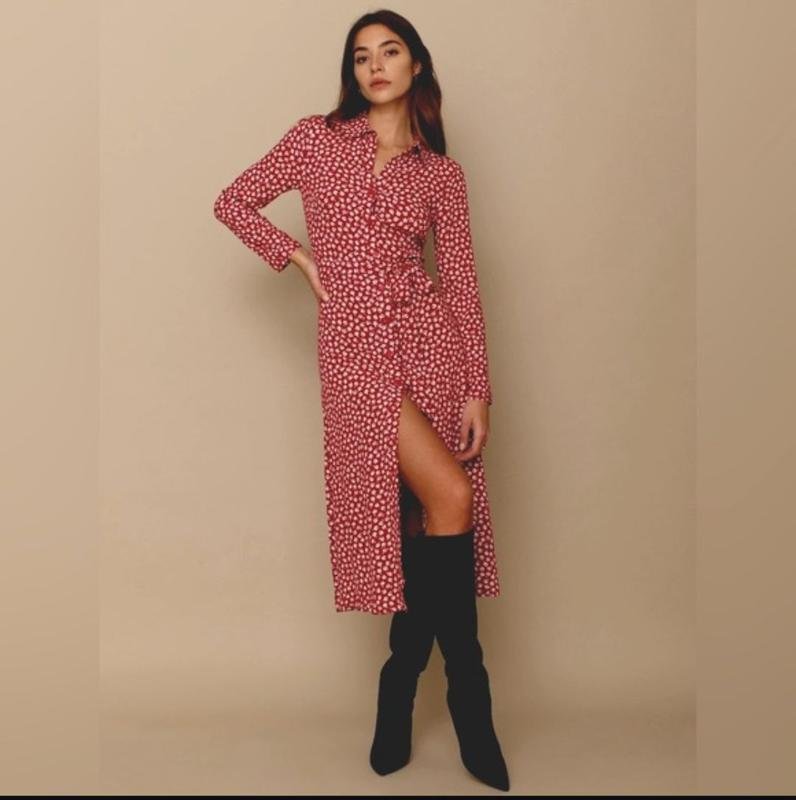 Femme Reformation Robe Blanche Viscose 40 / L / 48