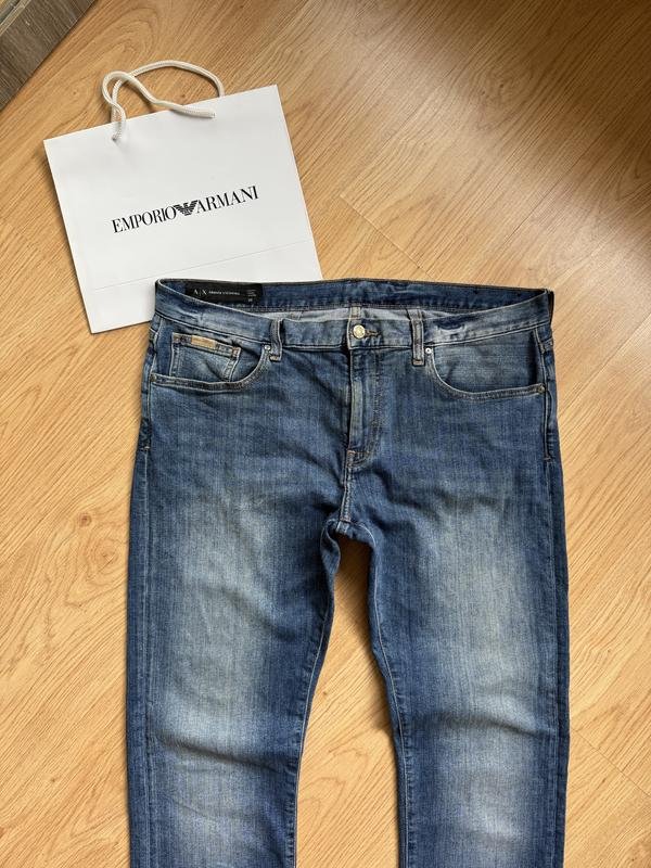 Мужские Armani Exchange Джинсы Тёмно-синий Джинс