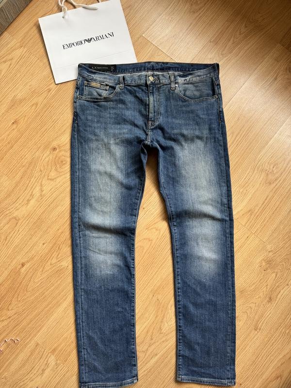 Мужские Armani Exchange Джинсы Тёмно-синий Джинс