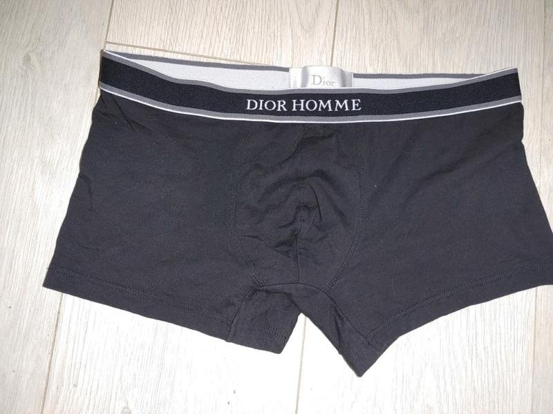 Мужские Christian Dior Трусы Чёрный Хлопок 36 / S