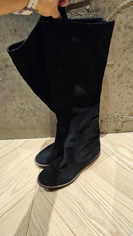 Women Carlo Pazolini Knee-High Black Suede 36
