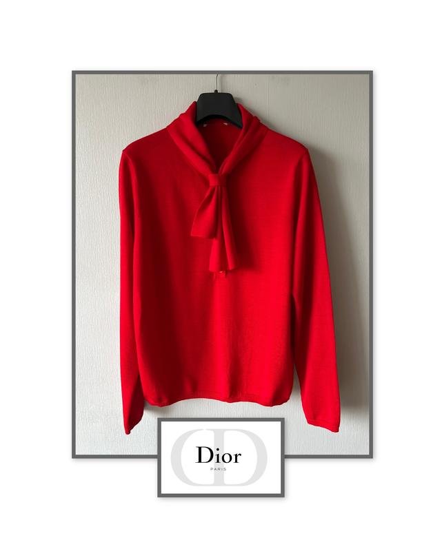 Homme Christian Dior Pull Rouge Acrylique 38 / M /