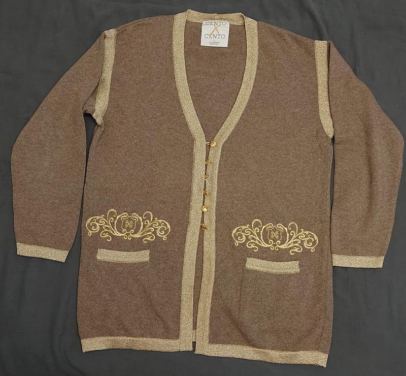 Женский Iceberg Свитер Золотистый Шерсть M