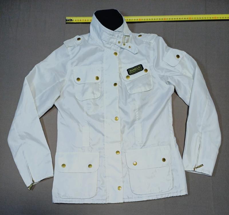Femme Barbour Veste Blanche Polyester 36