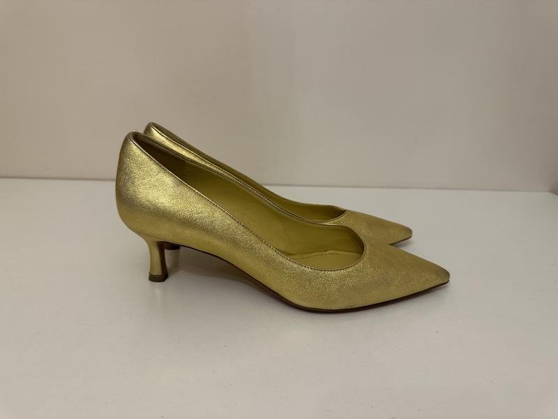 Femme Enzo di Martino Talons Or Cuir 37