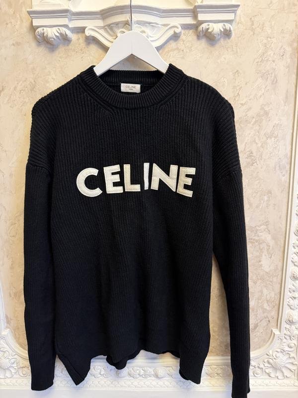 Femme Celine Pull Noir Coton S