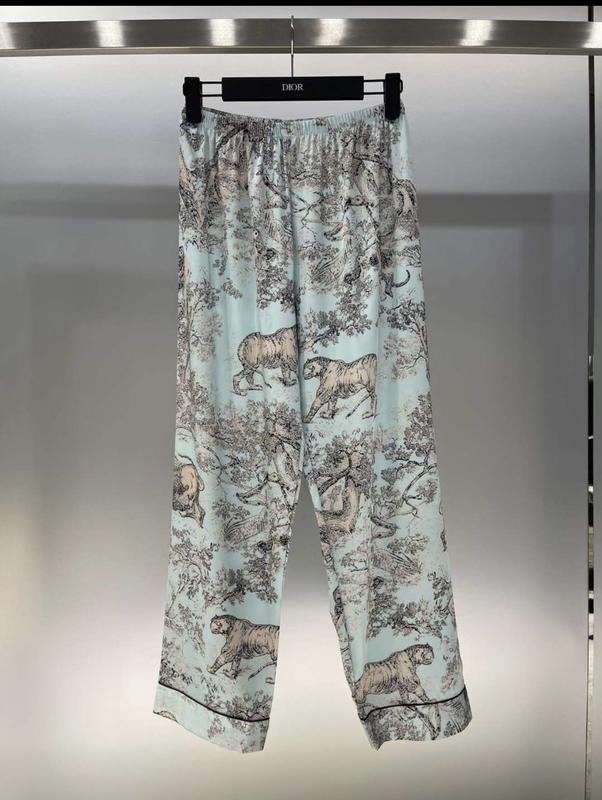 Femme Christian Dior Pantalons de Pyjama Turquoise