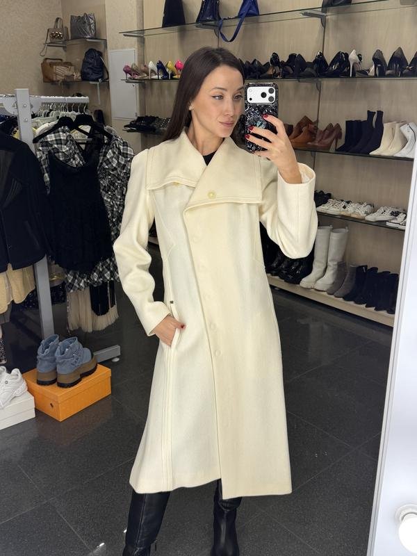 Women Sonia Rykiel Coat Beige Wool 36