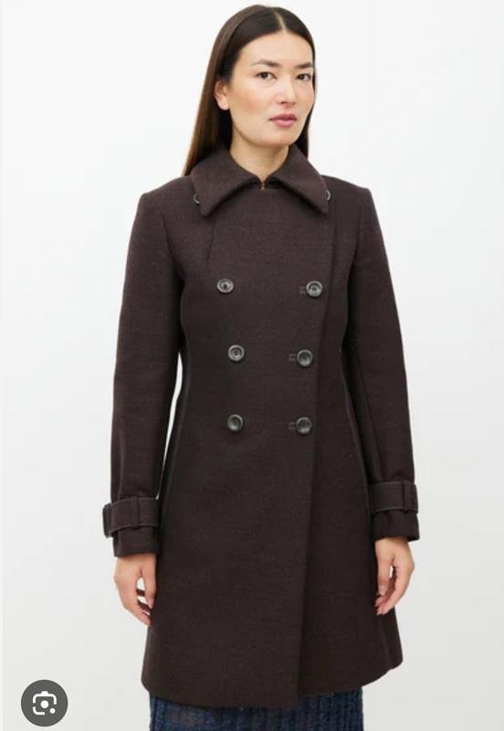 Женское Sportmax Пальто Коричневый Шерсть 36 / S /