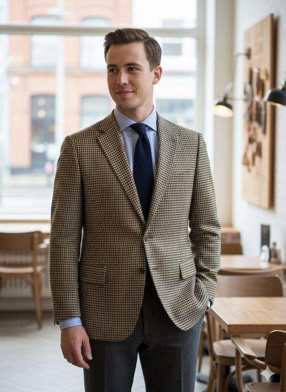 Herren Sartoria Filippo Pagnotta Sakko Braun