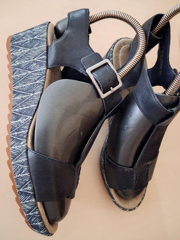 Damen Clarks Sandalen Marineblau Leder 38