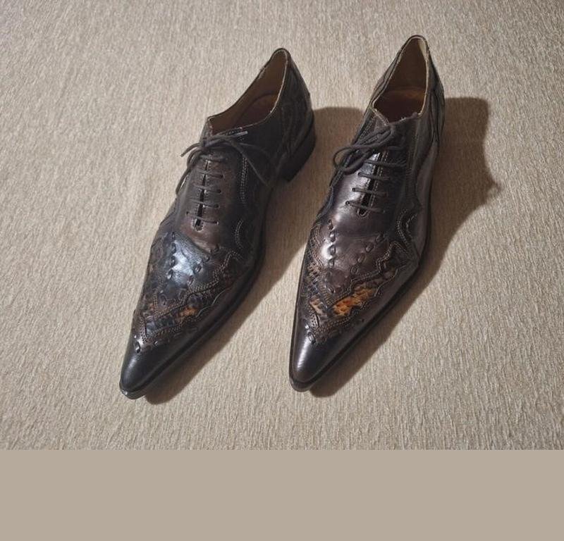 Мужские Navyboot Туфли Коричневый Кожа 41