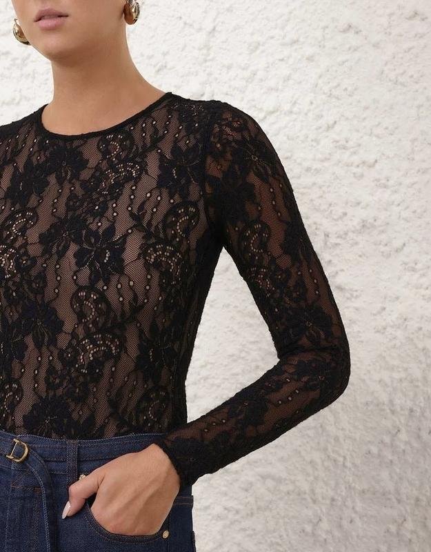 Donna ZIMMERMANN Body Nero Pizzo L