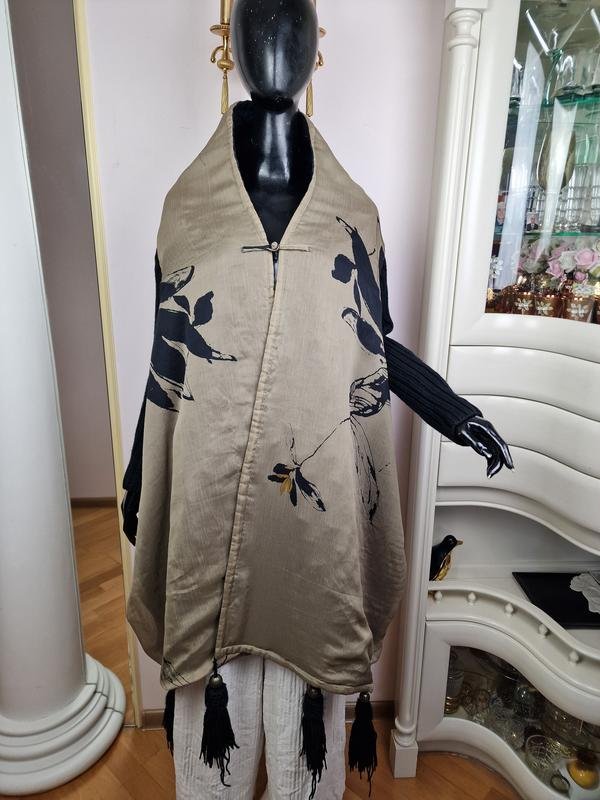 Женская Crazy in Life Накидка Чёрный Хлопок Один