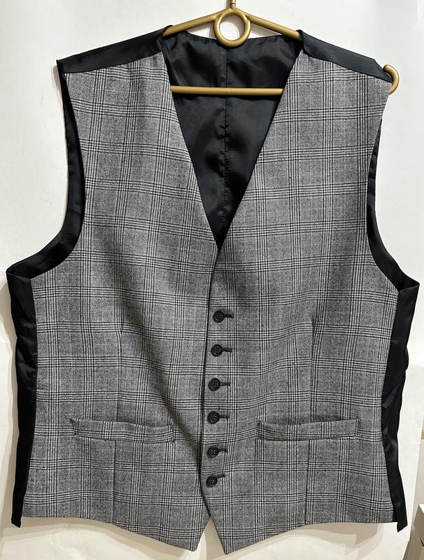 Men Ben Sherman Vest Grey Wool 42 / XL / 50