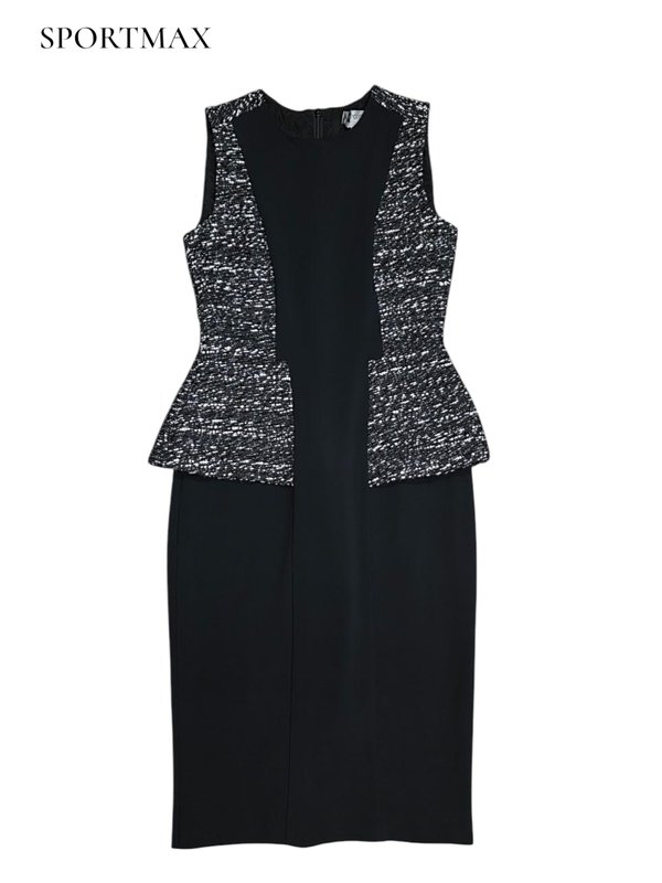 Женское Sportmax Платье Чёрный Акрил 34
