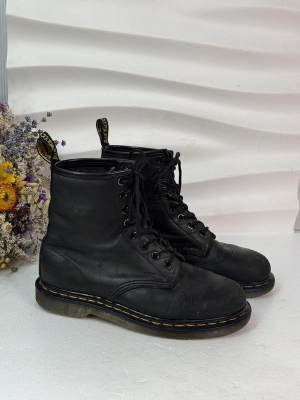 Women Dr. Martens Boots Black Leather 36.5