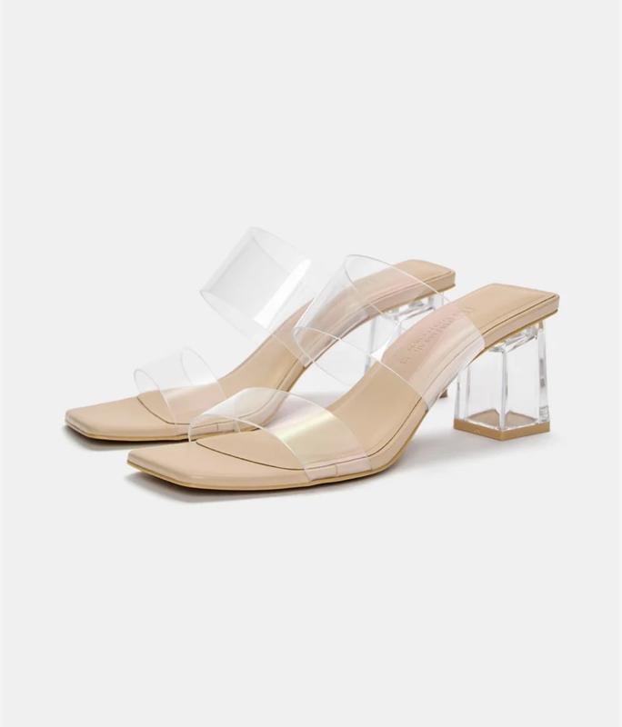 Damen Pull&Bear Absätze Beige Silikon 36