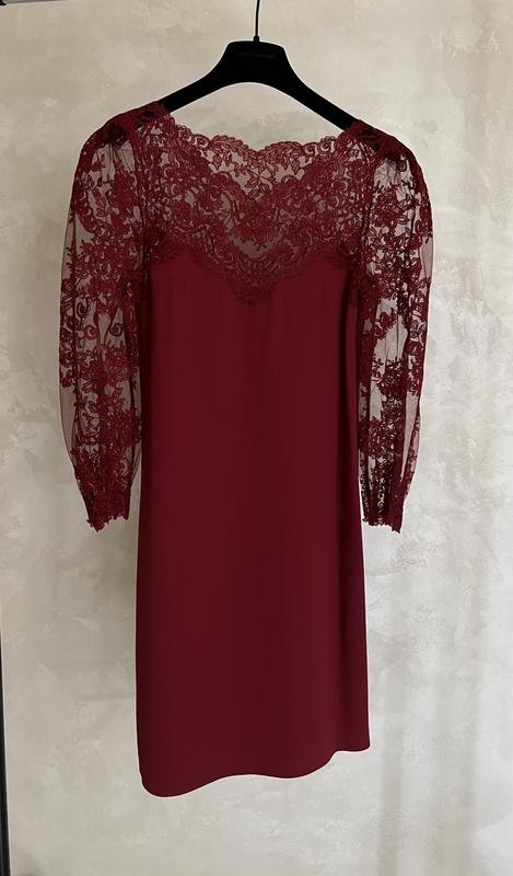 Женская Ermanno Scervino Сукня Бордовый Вискоза 36