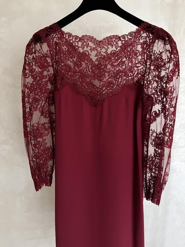 Женская Ermanno Scervino Сукня Бордовый Вискоза 36