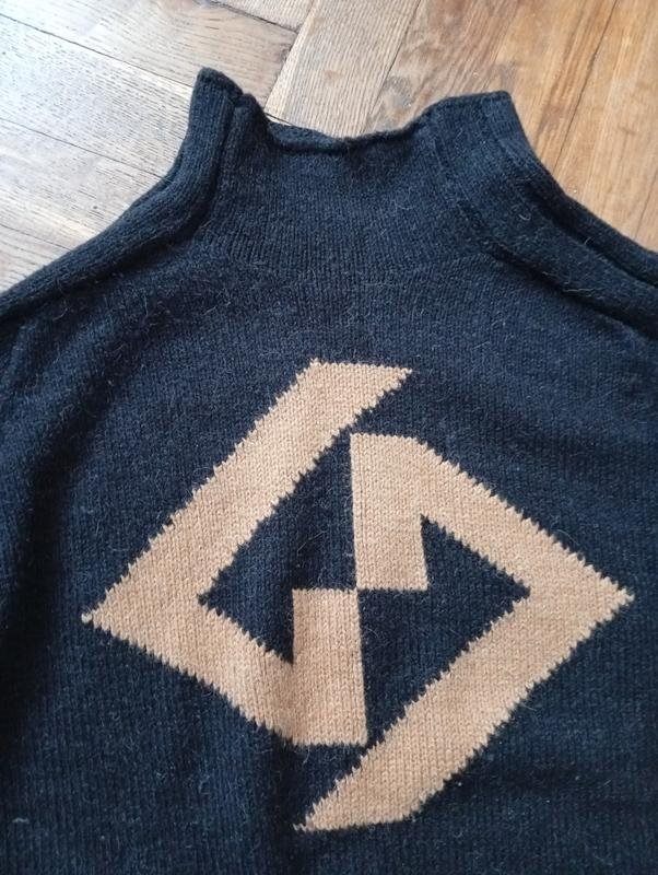 Homme American Vintage Pull Noir Acrylique 40 /L /