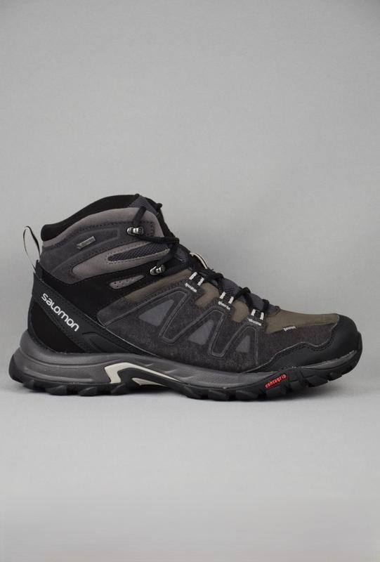 Men Salomon Boots Grey Suede 41