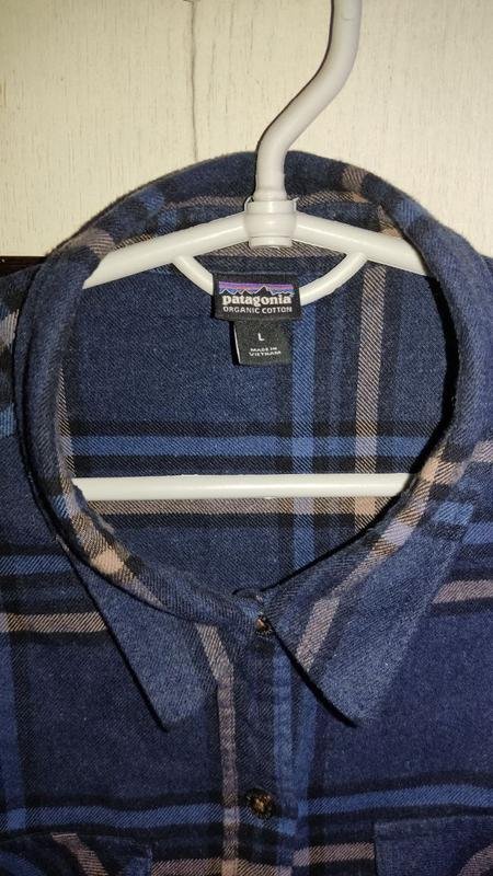 Женская Patagonia Рубашка Синяя Хлопок 40 / L / 48