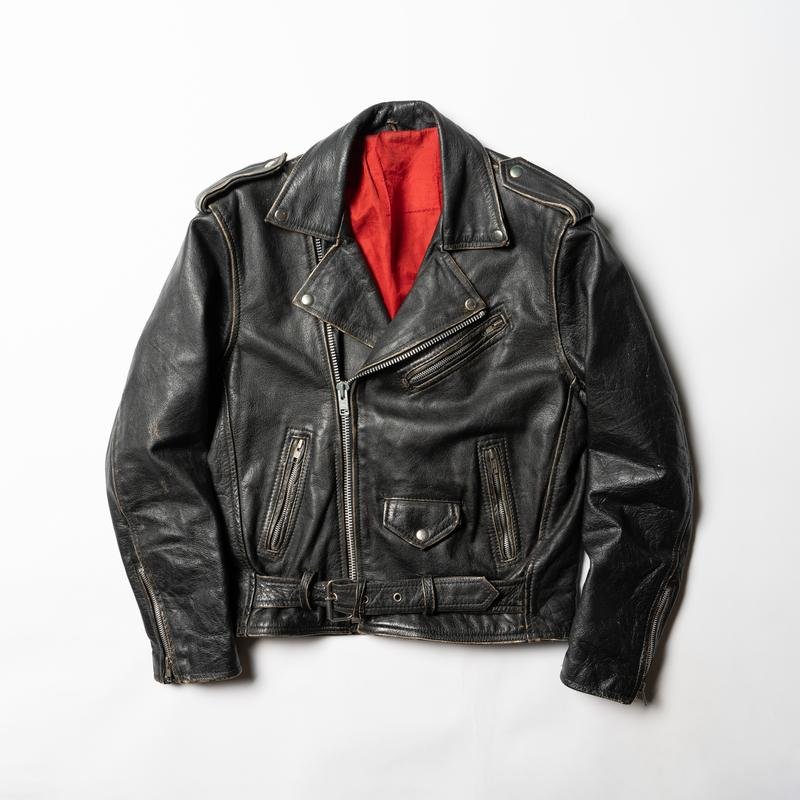 Мужской Schott NYC Куртка Чёрный Кожа 38 / M / 46