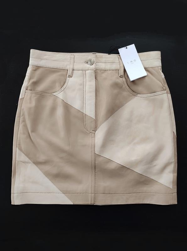 Women IRO Skirt Beige Leather S