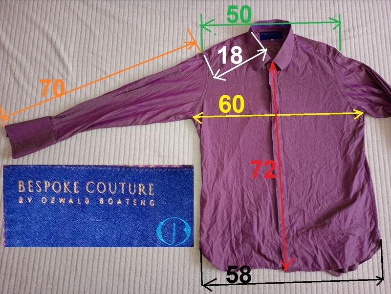 Мужской Ozwald Boateng Рубашка Сиреневый Хлопок 44